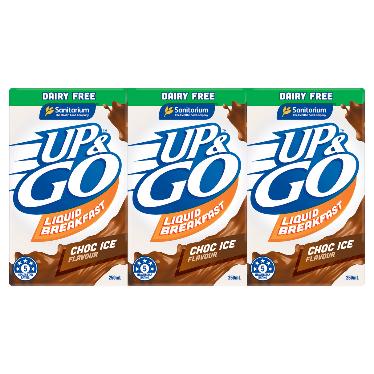UP&GO Dairy Free Choc Ice 3x250ml