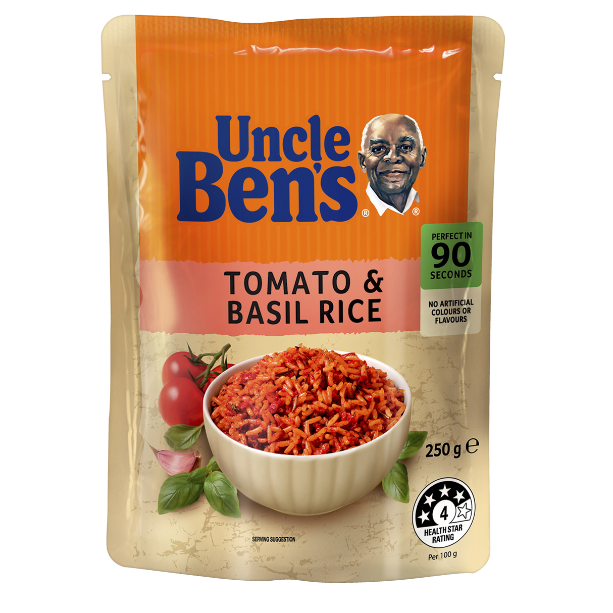 Ben's Original Tomato & Basil Rice Microwave Pouch 250g