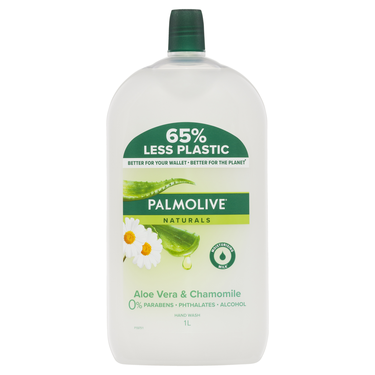 Palmolive Naturals Liquid Hand Wash Aloe Vera & Chamomile Refill 1l