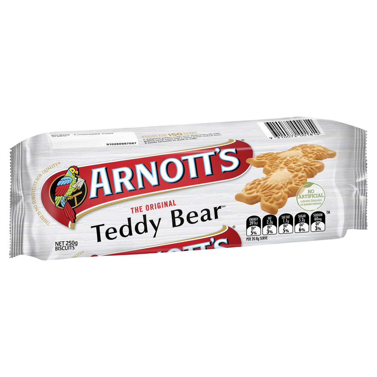 Arnott's Teddy Bear Biscuits 250g