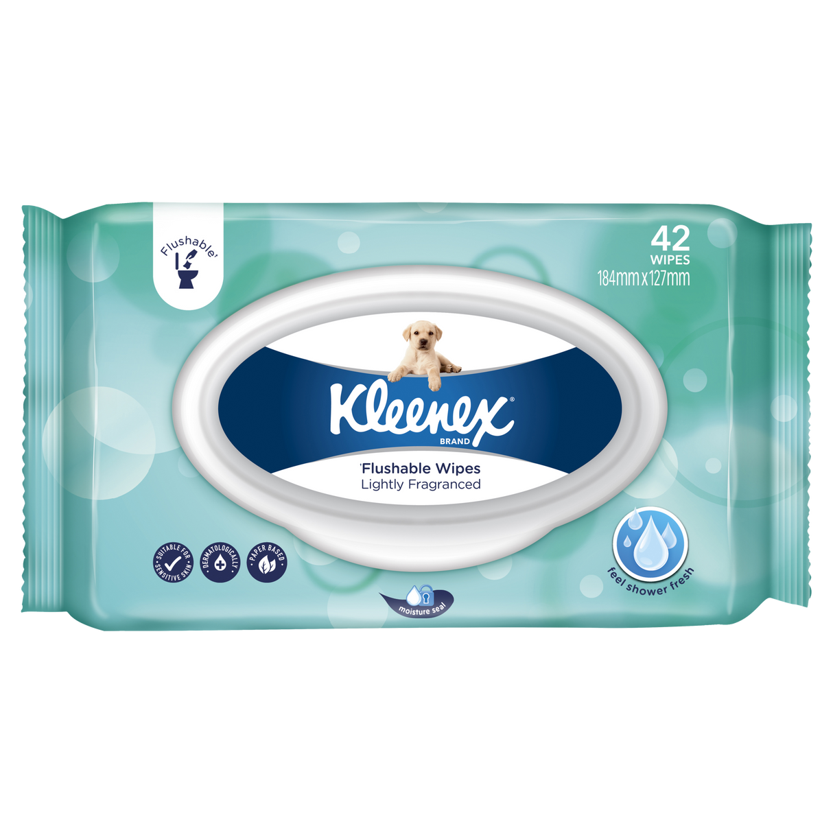 Kleenex Flushable Fresh Wipes Scented 42 Wipes