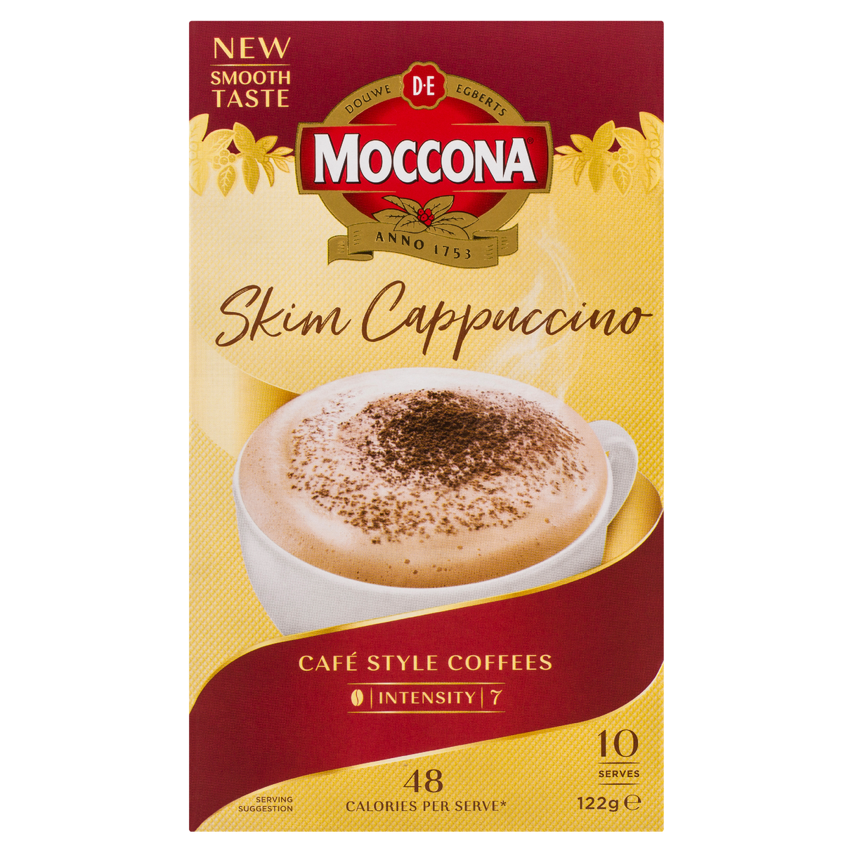 Moccona Cappuccino Skim 10x12.2g