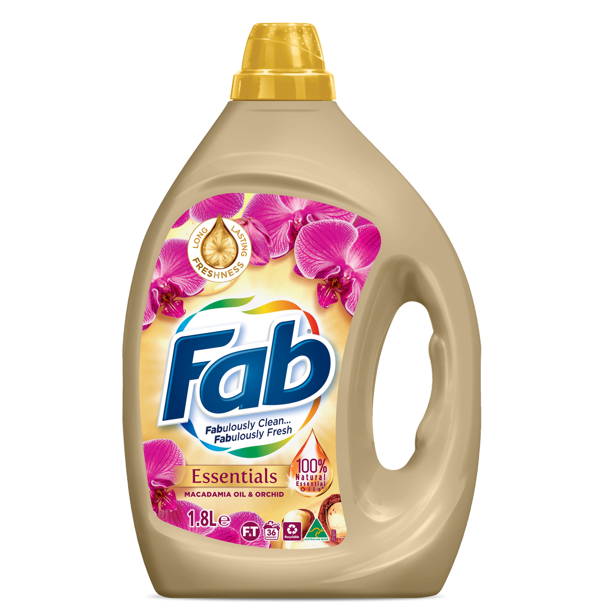 Fab Essentials Macadamia Oil & Orchid Liquid Laundry Detergent 1.8l
