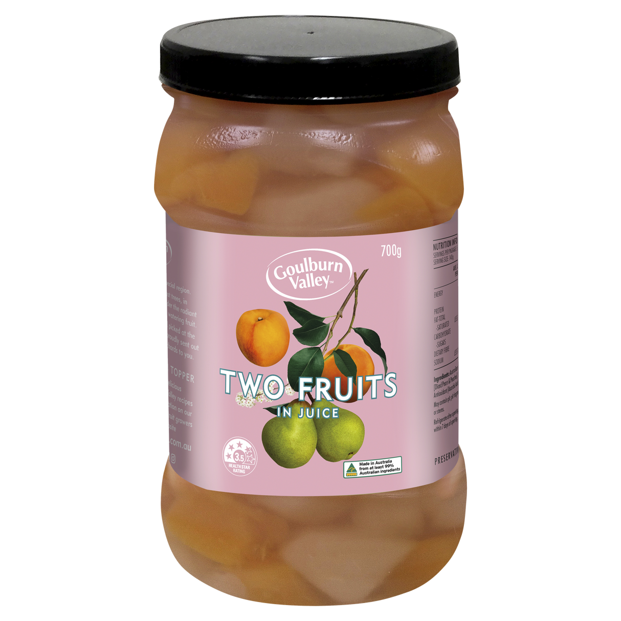 Goulburn Valley Two Fruits in Juice 700g