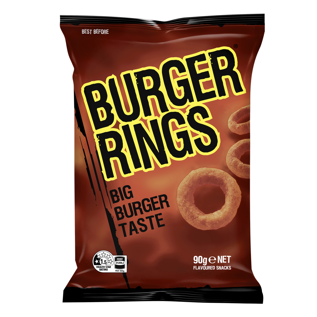 Smith's Burger Rings Bag 90g