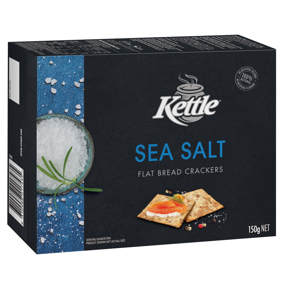 Kettle Sea Salt Flat Bread Crackers 150g