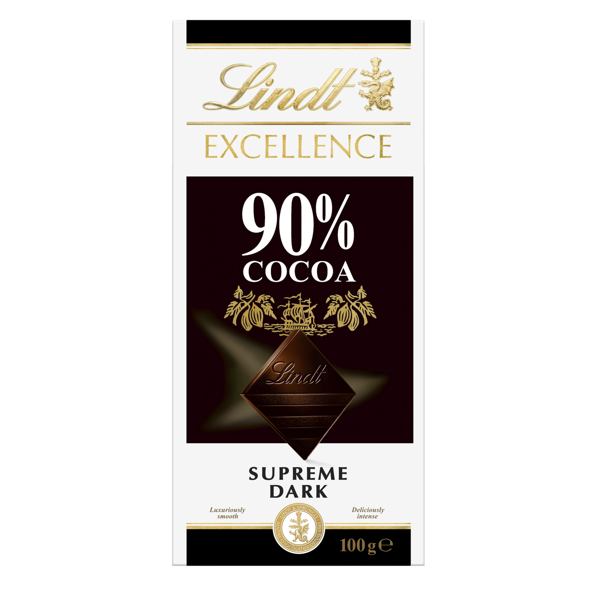 Lindt Excellence Supreme Dark Chocolate 90% Cocoa 100g