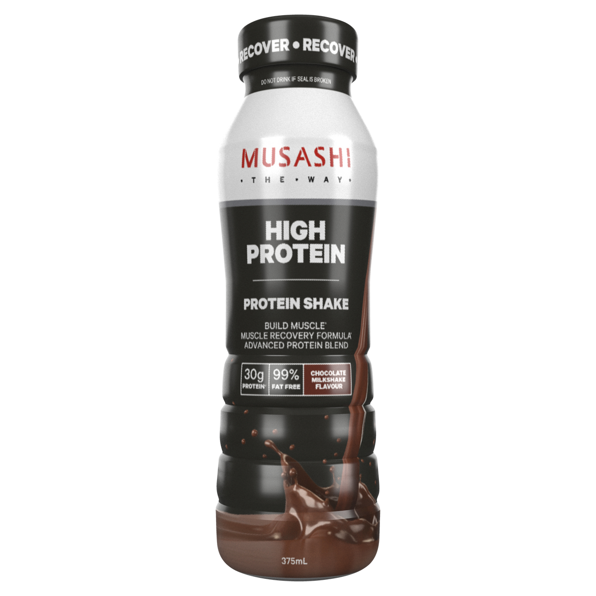 Musashi High Protein Shake Chocolate Milkshake 375ml