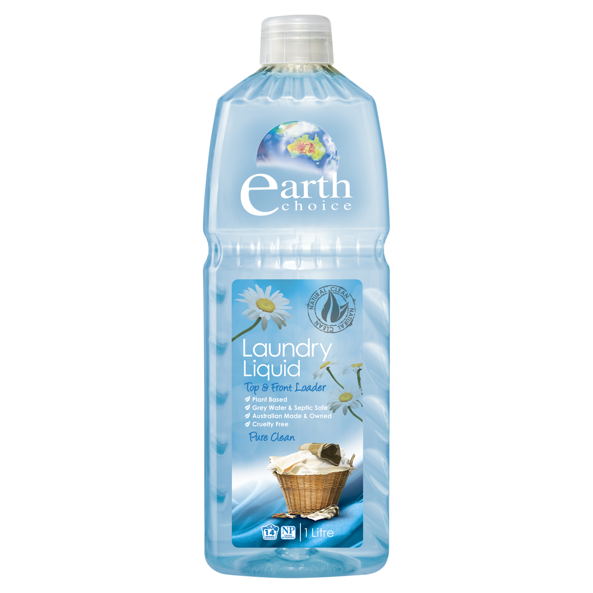 Earth Choice Laundry Liquid Top & Front Loader Pure Clean 1L