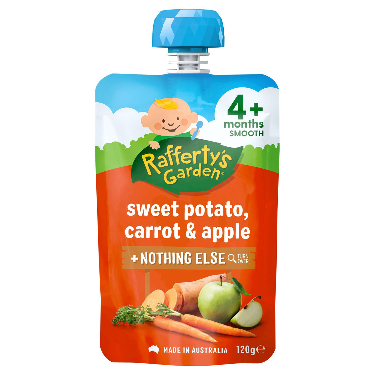 Rafferty's Garden 4 Months+ Sweet Potato, Carrot & Apple 120g