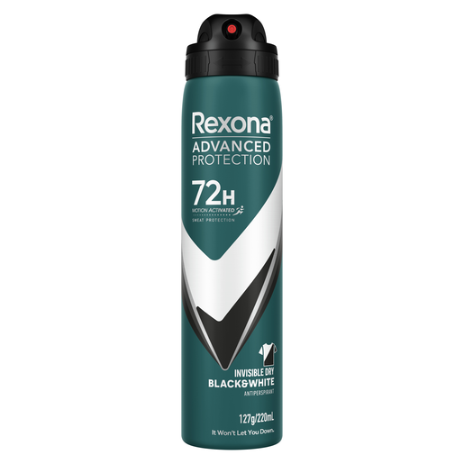 Rexona Invisible B&W Men's Deodorant 220ml