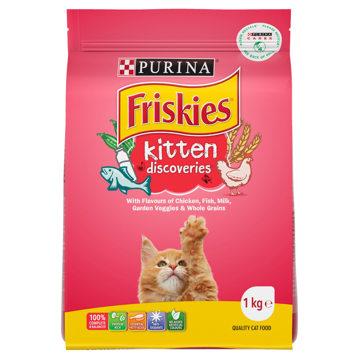 Purina Friskies Kitten Discoveries Dry Cat Food 1kg