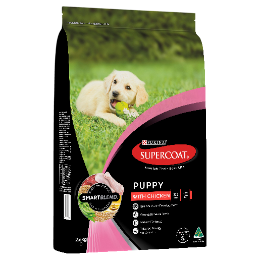 Supercoat Smartblend Puppy Dog Food With Chicken 2.6kg