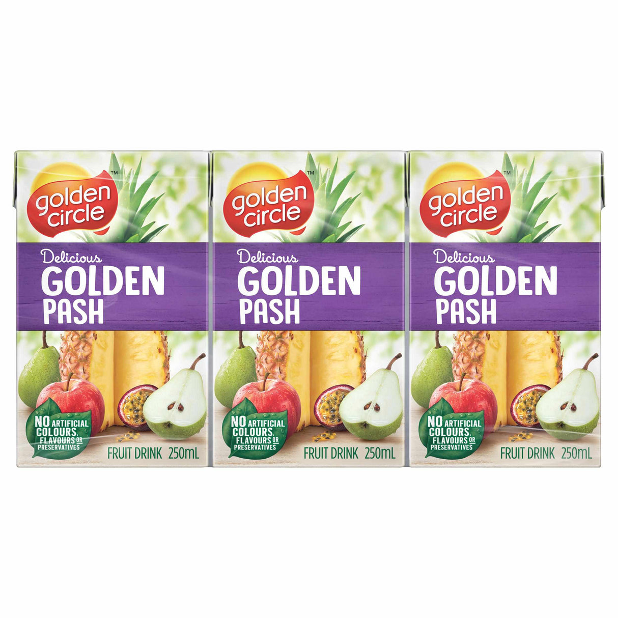 Golden Circle Golden Pash Fruit Drink Poppers 6x250ml