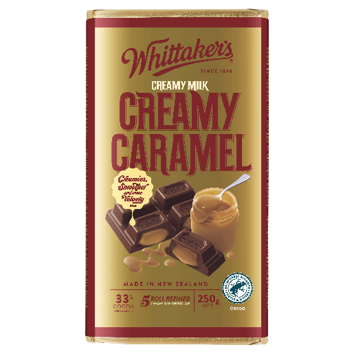 Whittaker's Creamy Caramel 33% Cocoa Block 250g