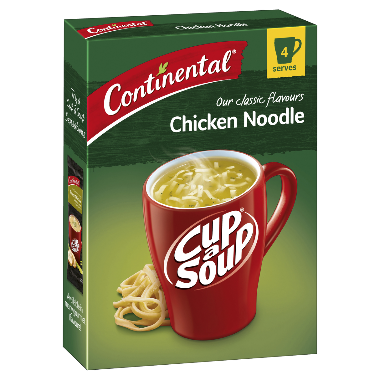 Continental Cup A Soup Classic Chicken Noodle 4 Pack