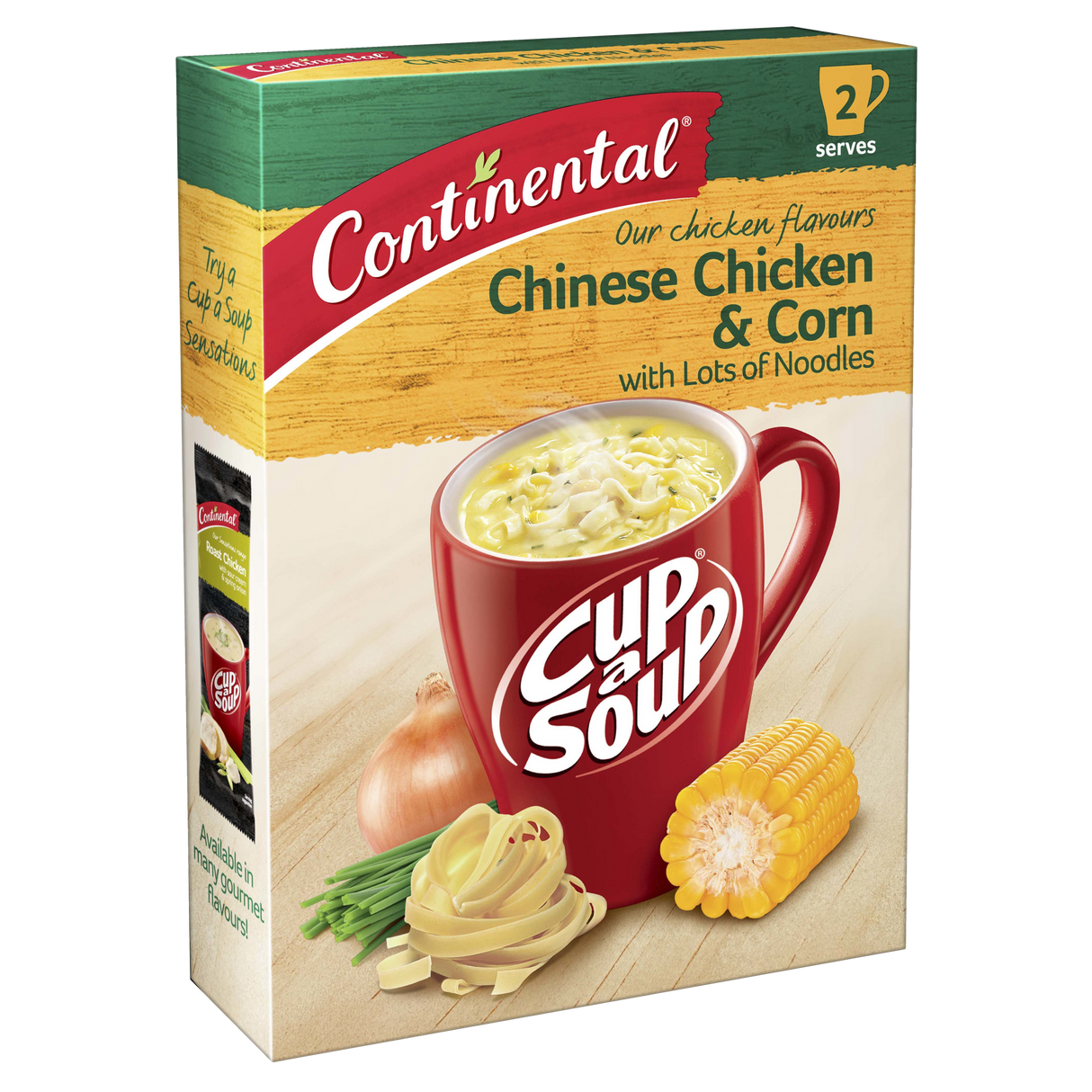 Continental Cup A Soup Chicken & Corn With Lots Of Noodles 2 Pack