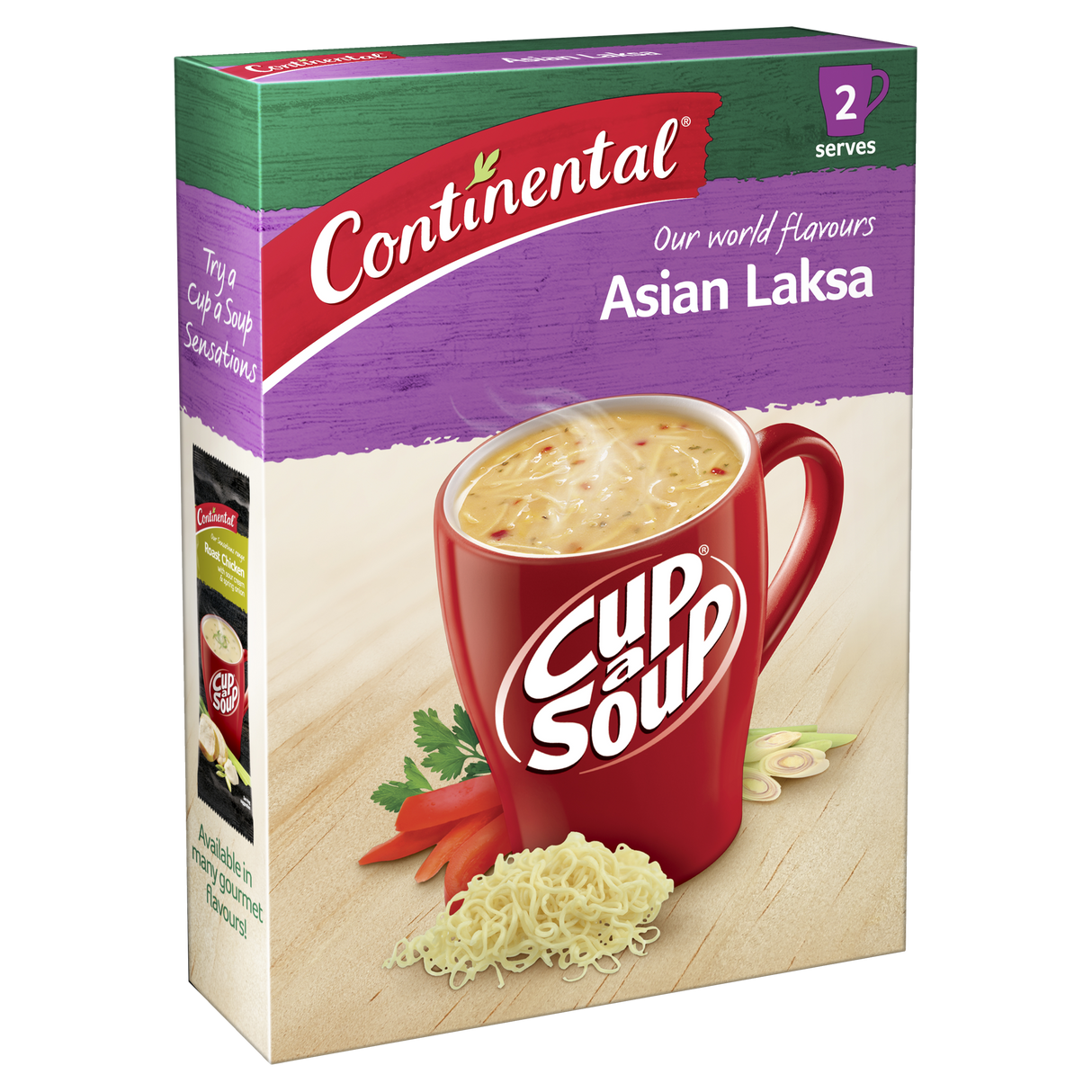 Continental Cup A Soup Asian Laksa 2 Pack
