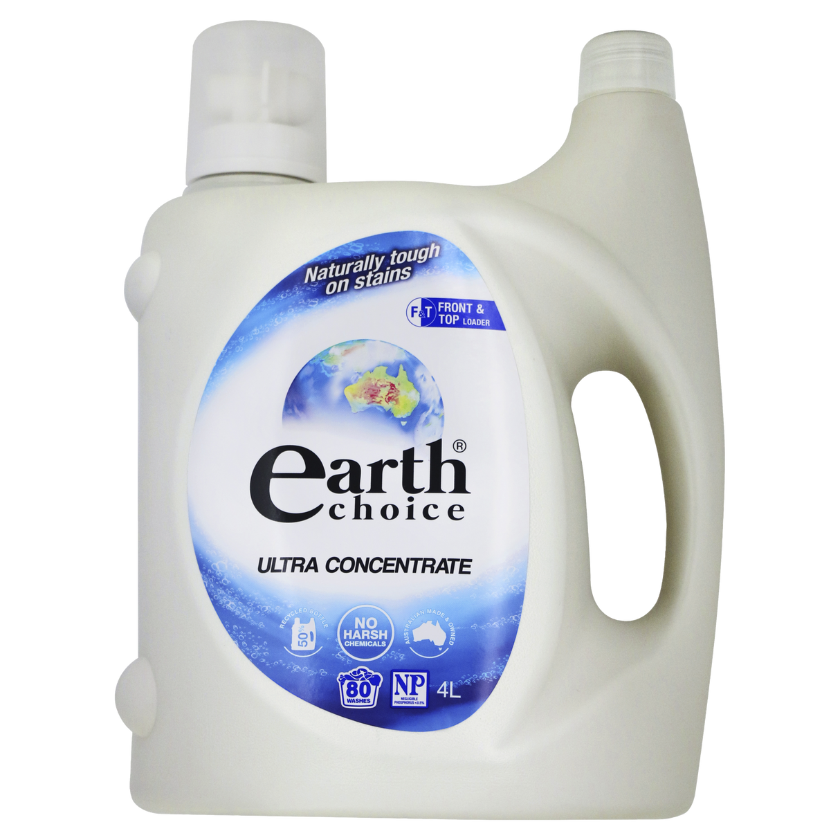Earth Choice Ultra Concentrate Laundry Liquid Front & Top Loader 4l
