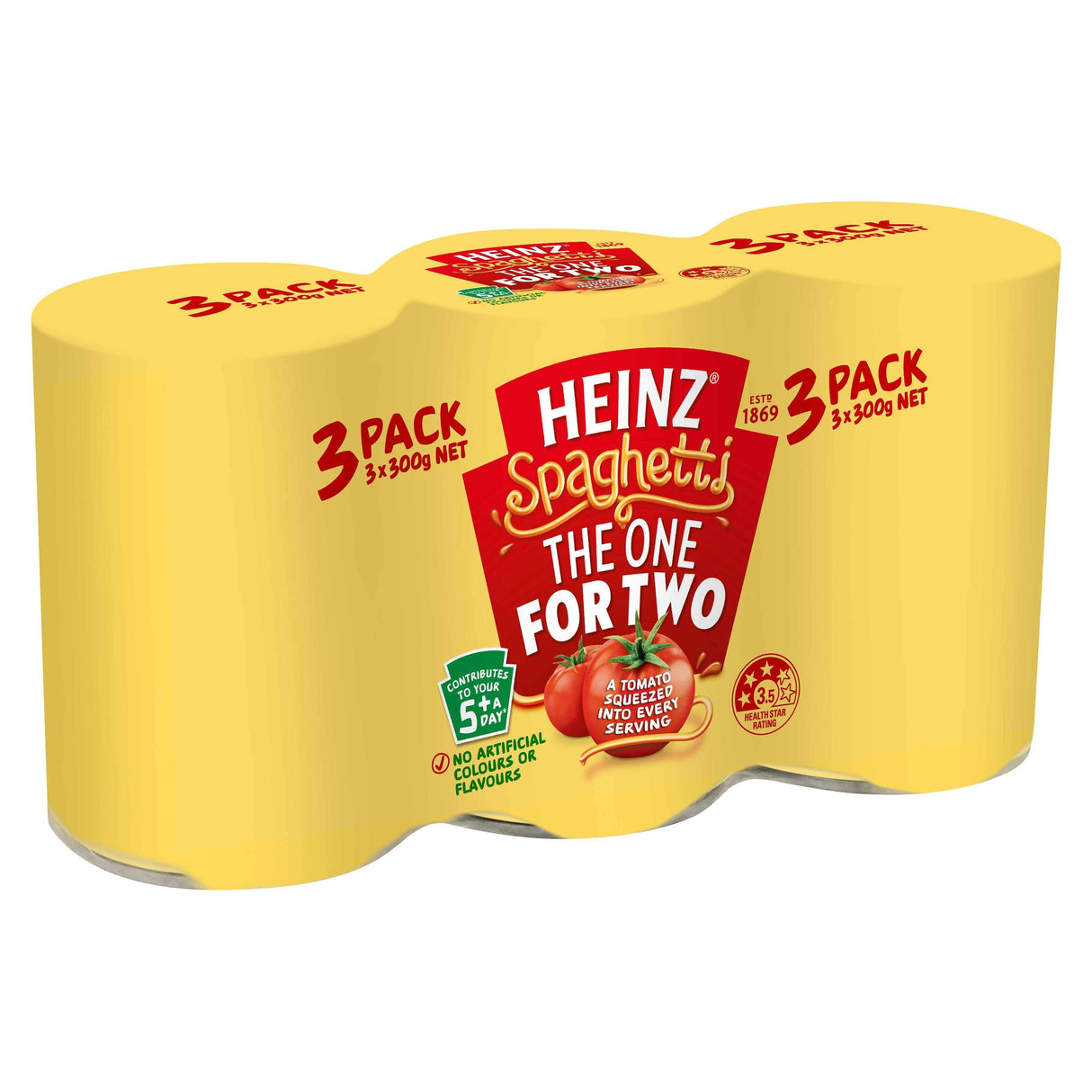 Heinz Spaghetti The One For Two 3x300g