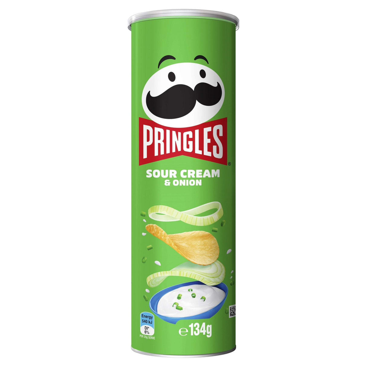 Pringles Sour Cream And Onion Flavour Potato Chips 134g