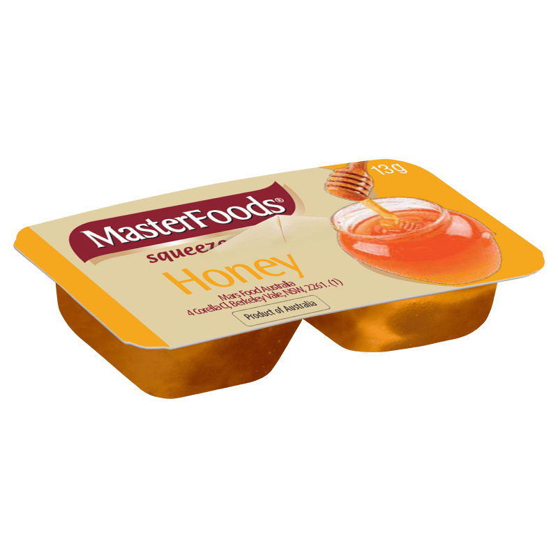 MasterFoods Portion Control Squeeze On Honey 100x13g
